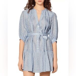 Sandro Emilion Tie Waste Dress NWT Size 38 / 6